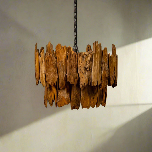 Chandelier Lamp League — teak