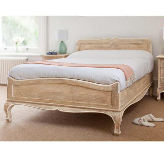 Bed queen king size wooden