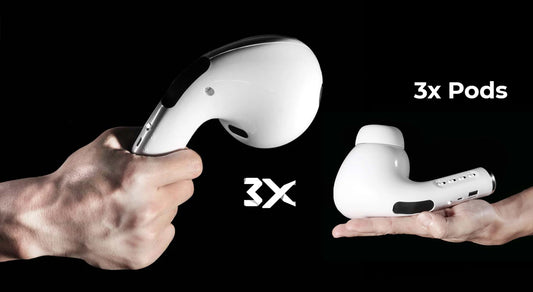 3x Pods Pro- Hilariously huge AirPods, 50 times BIG - Review