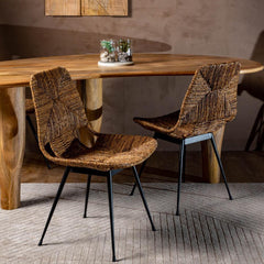 Clover — Accent Chair Iron Abaca