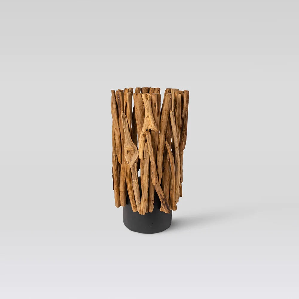 Table Lamp Hope — Recycled teak wood