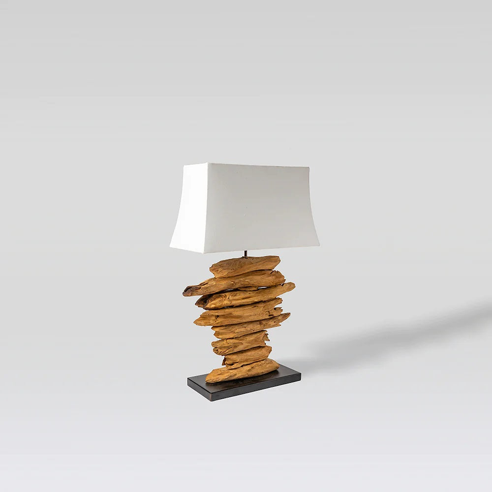 Table Lamp Intend — Recycled teak wood