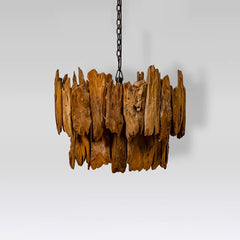 Chandelier Lamp League — Recycled teak wood