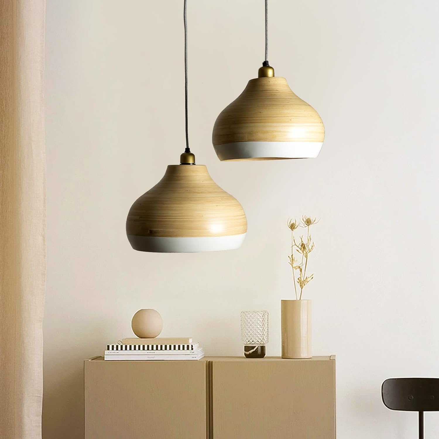 Lamp Notion (White)— Spun Bamboo