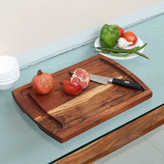 Chopping Board cum tray Wooden - CRAFT