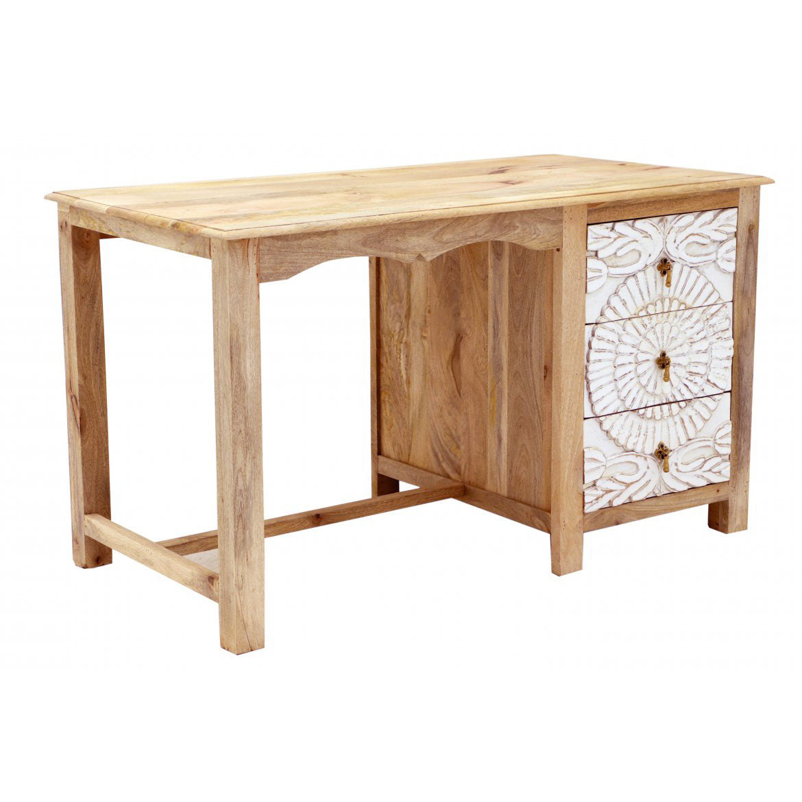 Wooden Dresser — Dahlia Carved