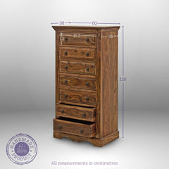 Wooden Chest of Drawers - Gladiolus