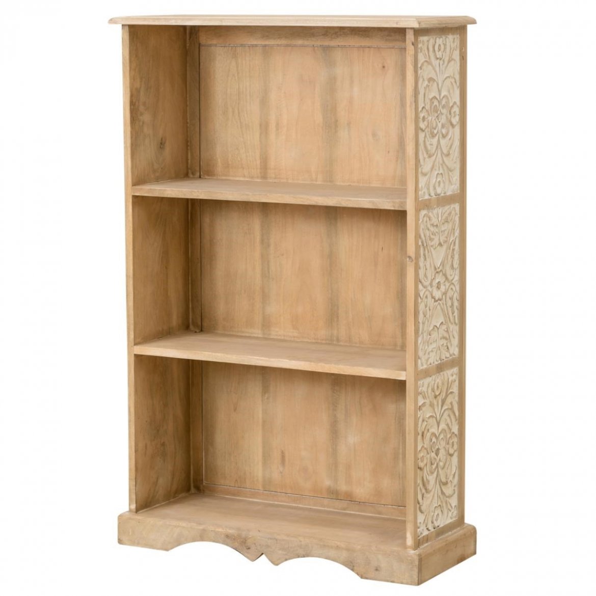 Bookcase Wooden — Carved Dahlia