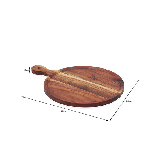 Chopping Board cum serving plate  ( Wooden ) —  Vartul (G)