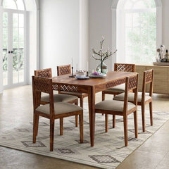 Dining Table Set (6) Wooden - Camellia