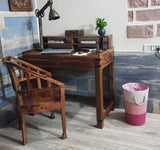 Wooden Study Table Bookshelf — Marigold Collection