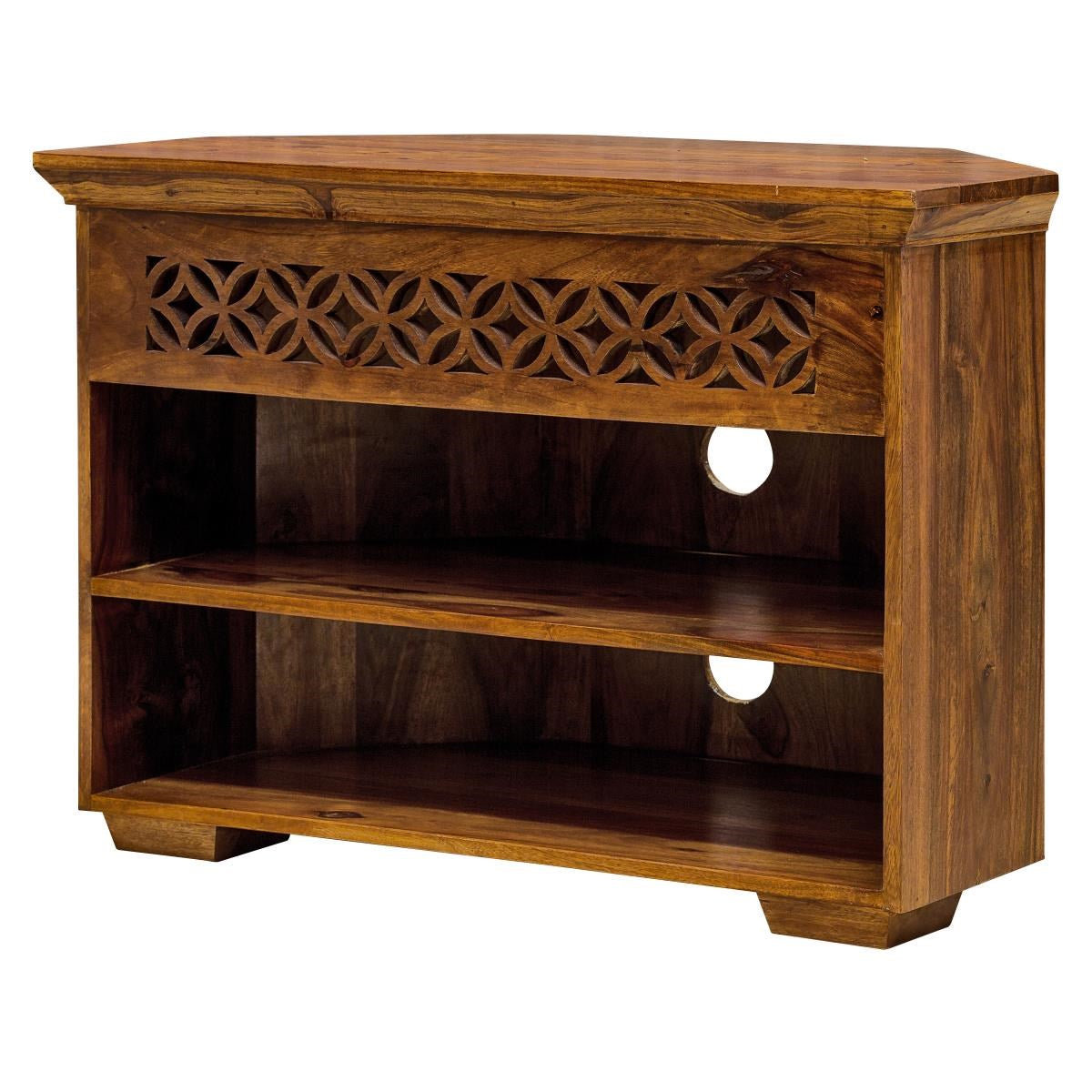 TV Cabinet CORNER - Wooden ( Camellia Collection )