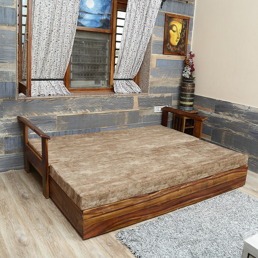 Sofa Cum Bed ( Wooden )  — CREAT