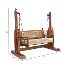 Wooden swing