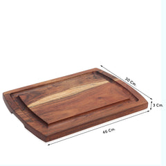 Chopping Board cum tray Wooden - CRAFT