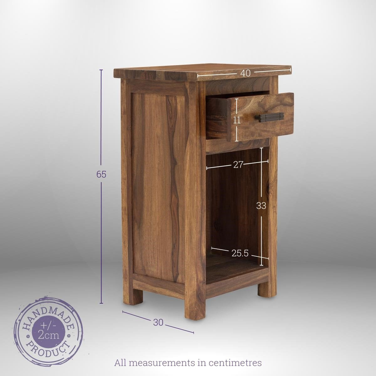 Wooden Bedside table - Gladiolus Collection