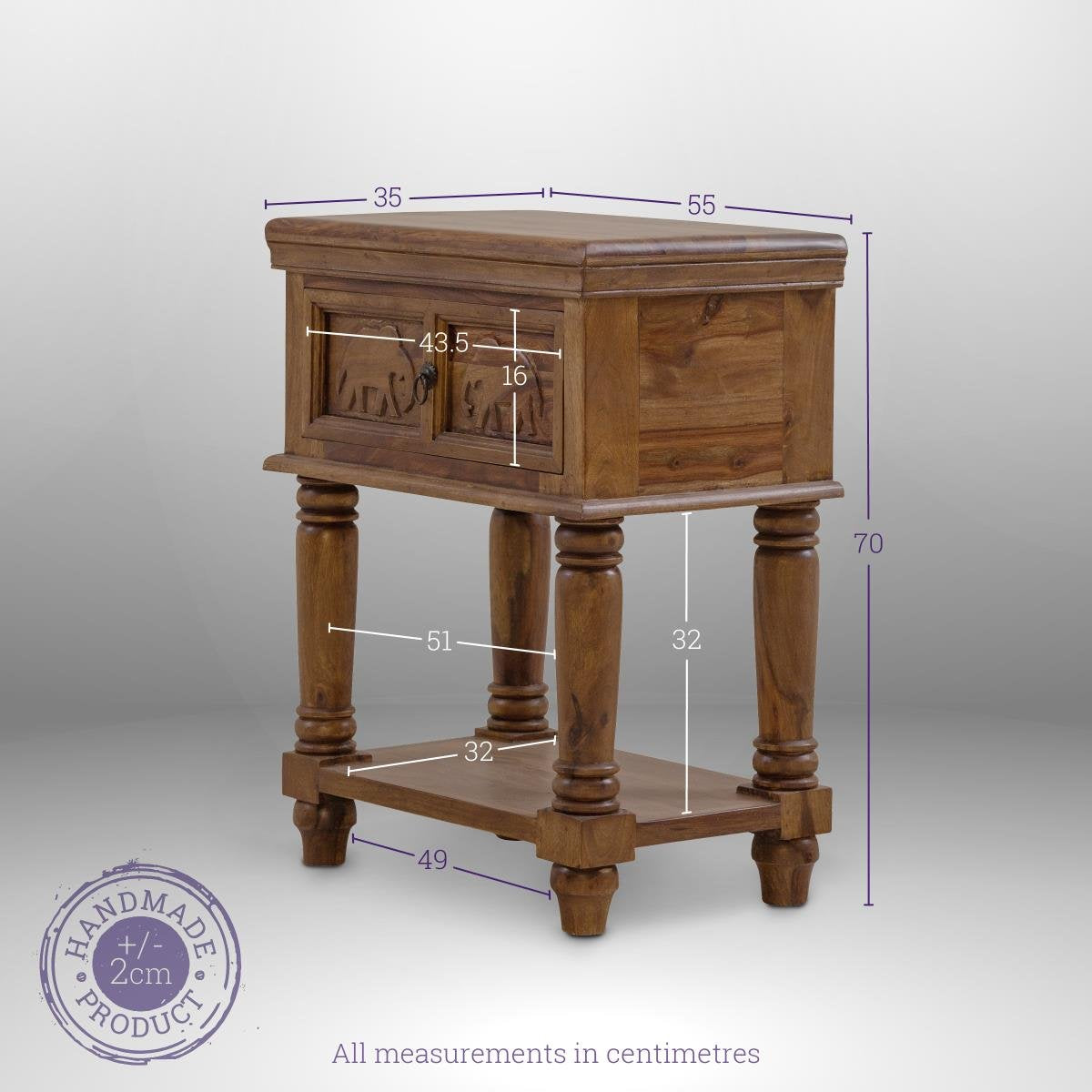 Wooden Bedside table Royal