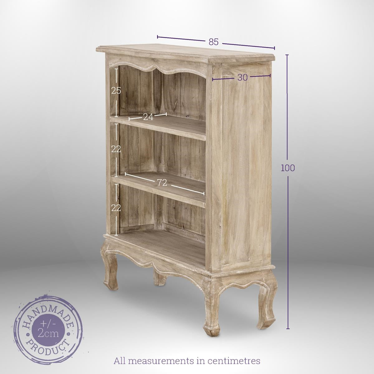 Bookcase Wooden — Edelweiss ( Wide )