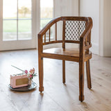 Study Table + Chair (Wooden) —  Carnations