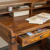 Wooden Study Table Bookshelf — Marigold Collection