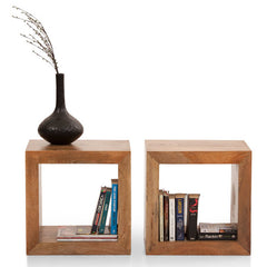 Bookcase Wooden — CUBE (SET OF 2)