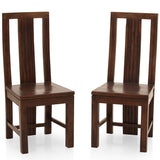 Dining Chair (2) Wooden — CURVED