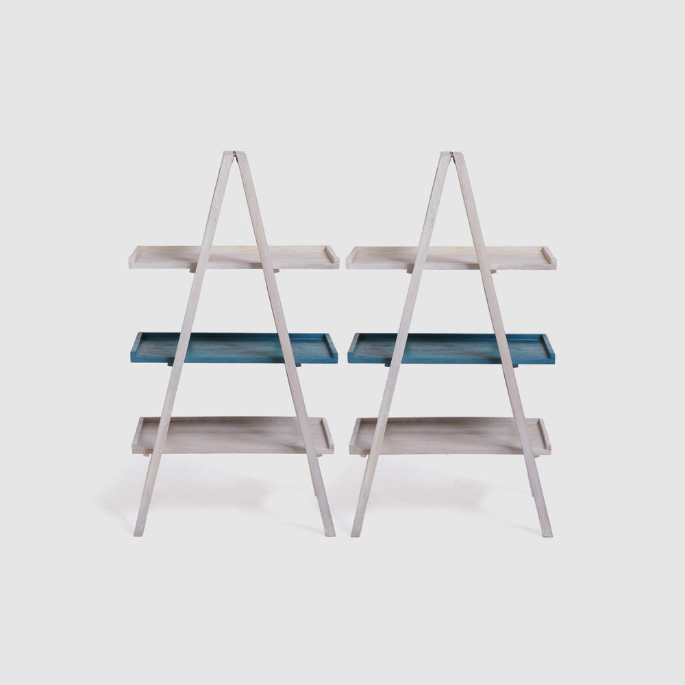 Floor Shelf Wooden — TIER ( Orange )