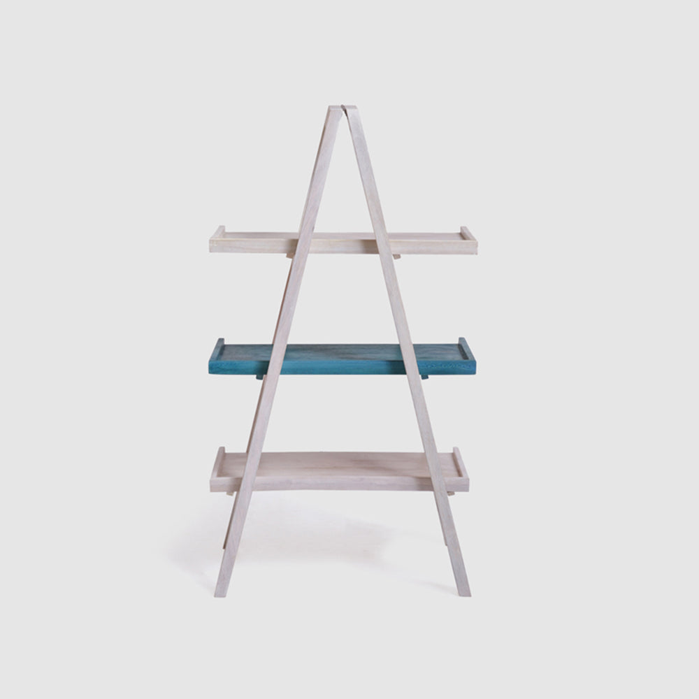Floor Shelf Wooden — TIER ( Orange )